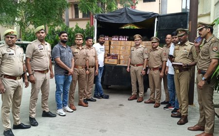 मुजफ्फरनगर। थाना नई मंडी पुलिस व आबकारी विभाग की संयुक्त कार्रवाई, 150 पेटी हरियाणा मार्का अवैध शराब के साथ तस्कर गिरफ्तार