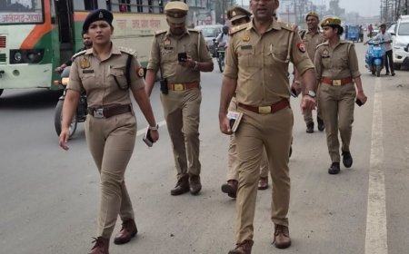 कांवड़ यात्रा को लेकर वेव सिटी पुलिस अलर्ट, एसीपी प्रियाश्री पाल ने किया पैदल गश्त, पुलिस बल को दिए आवश्यक निर्देश
