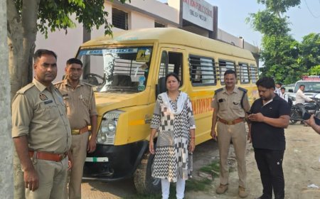 बुलंदशहर में मिशन सेफ फ्यूचर 2.0 के तहत एआरटीओ प्रवर्तन की ताबड़तोड़ कार्रवाई, 11 स्कूल बसें सीज