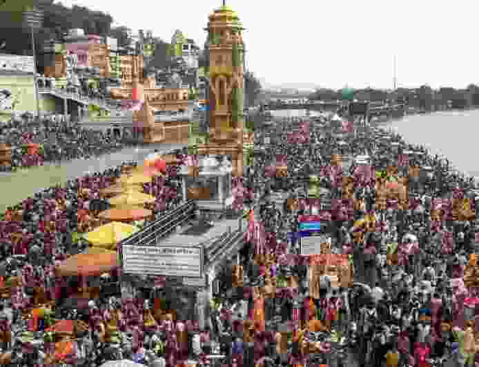 हरिद्वार में कांवड़ यात्रा को लेकर उमड़ा आस्था का सैलाब