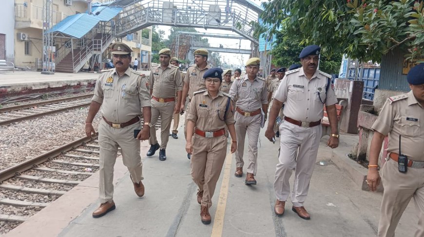स्वतंत्रता दिवस के मद्देनजर दादरी रेलवे स्टेशन पर चला सघन सुरक्षा चेकिंग अभियान
