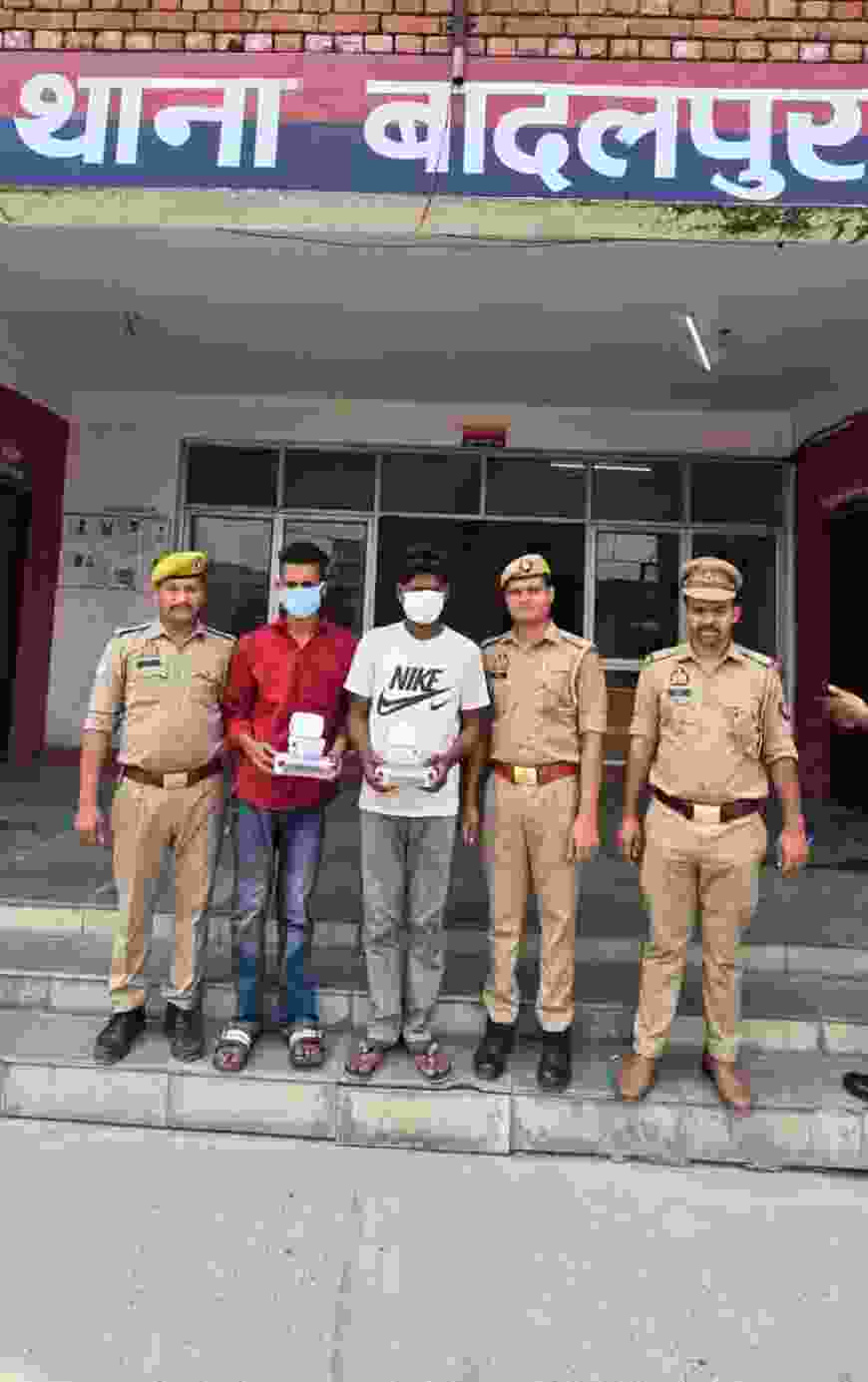 थाना बादलपुर पुलिस ने चोरी की घटनाओं का किया सफल अनावरण, दो अभियुक्त गिरफ्तार