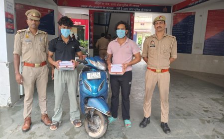 सेक्टर-58 पुलिस ने मोबाइल स्नैचिंग गिरोह का किया खुलासा, दो शातिर गिरफ्तार