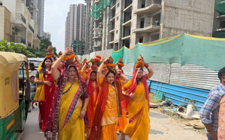 Dream Valley Enchante में गणेश चतुर्थी पर भव्य कलश यात्रा, श्रद्धालुओं ने लिया बढ़-चढ़कर हिस्सा