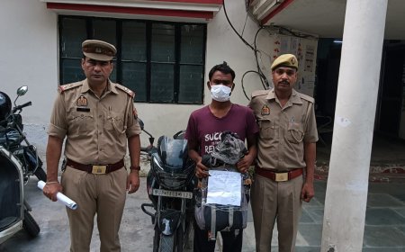 थाना सेक्टर-39 पुलिस द्वारा 01 गांजा तस्कर गिरफ्तार, कब्जे से 04 किलो 376 ग्राम गांजा व 01 मोटरसाइकिल बरामद।*