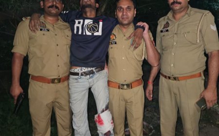 इंदिरापुरम में पुलिस मुठभेड़, मोबाइल-चेन स्नैचिंग गैंग का आरोपी घायल