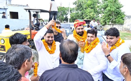 ग्रेटर नोएडा में युवा संकल्प रैली, सड़कों पर उमड़ा जनसैलाब