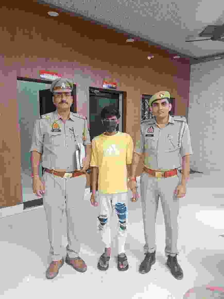 लोनी बॉर्डर पुलिस की बड़ी कार्रवाई: नाबालिग को बहला-फुसलाकर ले जाने और दुष्कर्म के मामले में वांछित आरोपी गिरफ्तार