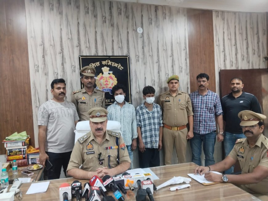 थाना फेज 2  पुलिस द्वारा 02 पहिया वाहन चोरी करने वाले गिरोह के 02 अभियुक्त गिरफ्तार, कब्जे से चोरी की 11 मोटर साइकिलें व अवैध शस्त्र बरामद।