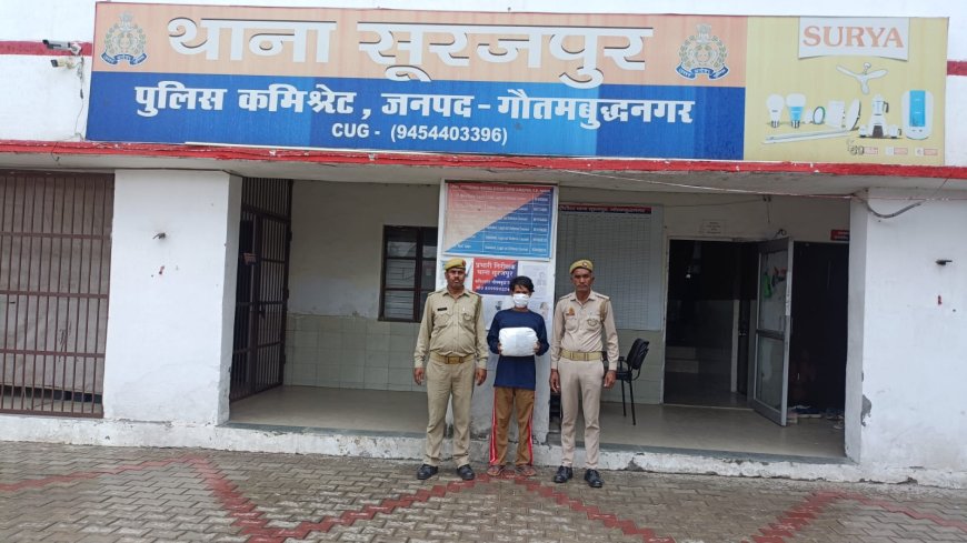 सूरजपुर पुलिस की कार्रवाई: 1.2 किलो गांजा के साथ आरोपी गिरफ्तार
