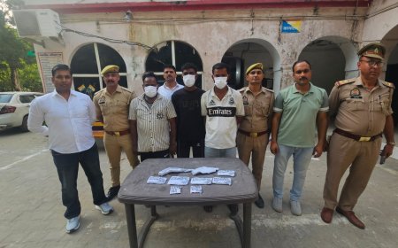 मोबाइल/चेन स्नैचिंग व लूट करने वाले 3 आरोपी गिरफ्तार, 5 छीने हुए मोबाइल, अवैध तमंचे और बाइक बरामद