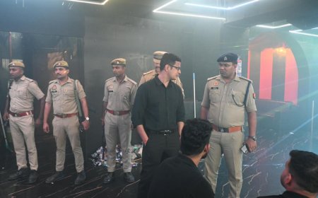गाजियाबाद में DCP का बड़ा एक्शन: आधी रात 8 ठिकानों पर छापेमारी, अवैध हुक्का बार मिलने से मचा हड़कंप