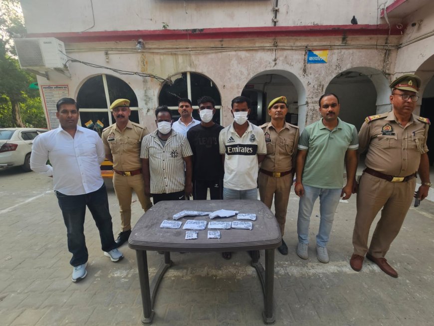 मोबाइल/चेन स्नैचिंग व लूट करने वाले 3 आरोपी गिरफ्तार, 5 छीने हुए मोबाइल, अवैध तमंचे और बाइक बरामद