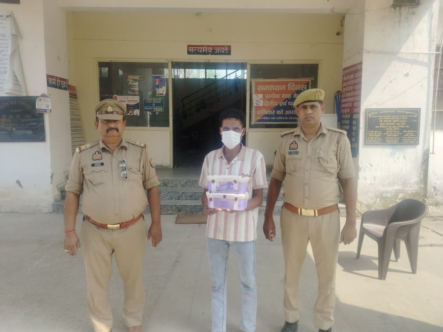 नोएडा: मंदिर के दानपात्र का ताला तोड़कर नकदी चोरी करने वाला आरोपी गिरफ्तार, 5,220 रुपये बरामद